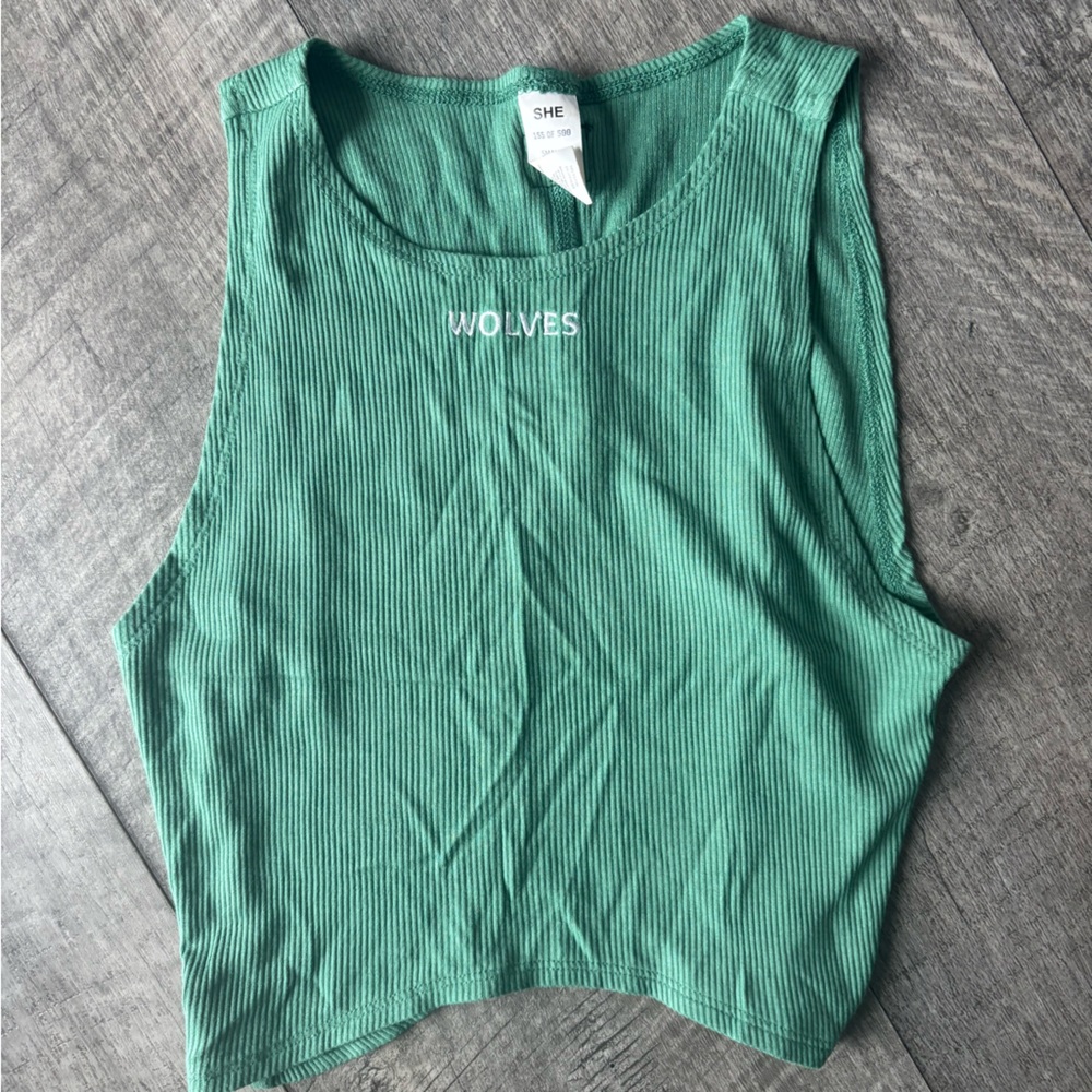 Darc Sport Green Ribbed Muscle Tee